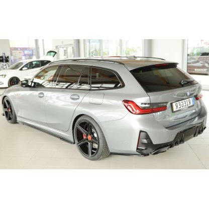 Rieger spoiler pod zadní nárazník na levé straně pro BMW řada 3 G21 touring r.v. 07/22-, plast ABS lakovaný do černé lesklé barvy