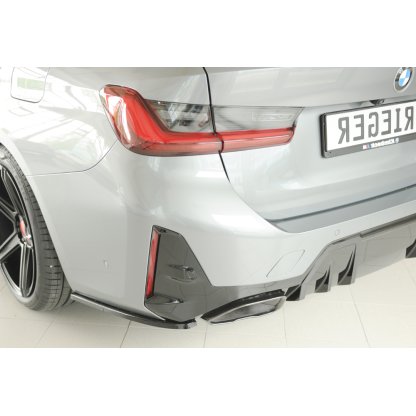 Rieger spoiler pod zadní nárazník na levé straně pro BMW řada 3 G21 touring r.v. 07/22-, plast ABS lakovaný do černé lesklé barvy