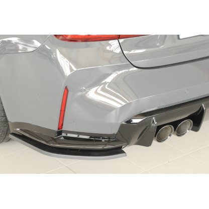 Rieger spoiler pod zadní nárazník na levé straně pro BMW Řada 3 G80 M3 CS G34MKS sedan r.v. 01/23-, plast ABS bez povrchové úpravy