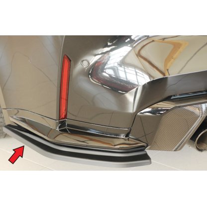 Rieger spoiler pod zadní nárazník na levé straně pro BMW řada 4 G83 M4 kabriolet r.v. 06/21-, plast ABS bez povrchové úpravy