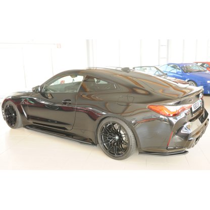 Rieger spoiler pod zadní nárazník na levé straně pro BMW řada 4 G83 M4 kabriolet r.v. 06/21-, plast ABS bez povrchové úpravy