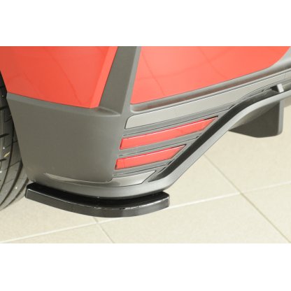 Rieger spoiler pod zadní nárazník na levé straně pro Hyundai i20 N BC3 5-dvéř. (hatchback) r.v. 04/21-, plast ABS lakovaný do černé lesklé barvy