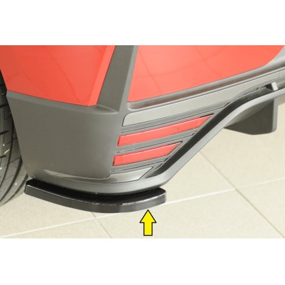 Rieger spoiler pod zadní nárazník na levé straně pro Hyundai i20 N-Performance BC3 5-dvéř. (hatchback) r.v. 04/21-, plast ABS lakovaný do černé lesklé barvy