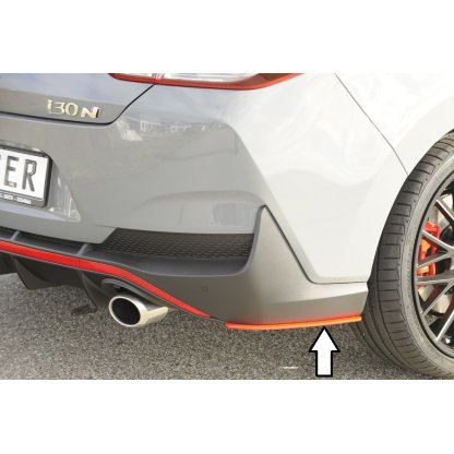 Rieger spoiler pod zadní nárazník na levé straně pro Hyundai i30 N-Performance PDE 5-dvéř. (fastback) r.v. 09/18-, plast ABS bez povrchové úpravy