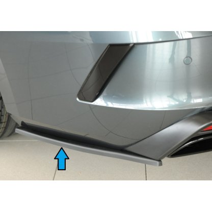 Rieger spoiler pod zadní nárazník na levé straně pro Škoda Octavia RS NX combi r.v. 07/20-, plast ABS bez povrchové úpravy