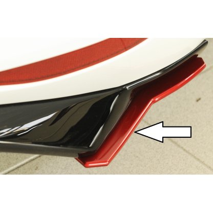 Rieger spoiler pod zadní nárazník na levé straně pro Volkswagen Golf 7 GTD, GTE, GTI, GTI Clubsport 3-dvéř., 5-dvéř. před faceliftem r.v. 02/16-, 04/13-12/16, 05/14-12/16, 06/13-12/16, plast ABS bez povrchové úpravy