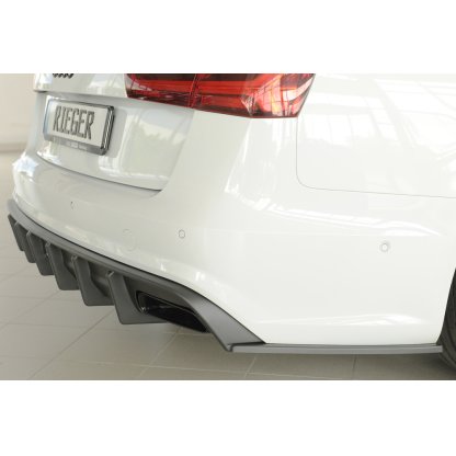 Rieger spoiler pod zadní nárazník na pravé straně pro Audi A6 4G, C7 sedan r.v. 09/14-, plast ABS bez povrchové úpravy