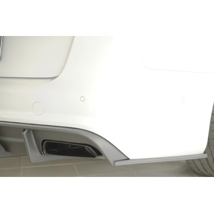 Rieger spoiler pod zadní nárazník na pravé straně pro Audi A6 4G, C7 sedan r.v. 09/14-, plast ABS bez povrchové úpravy