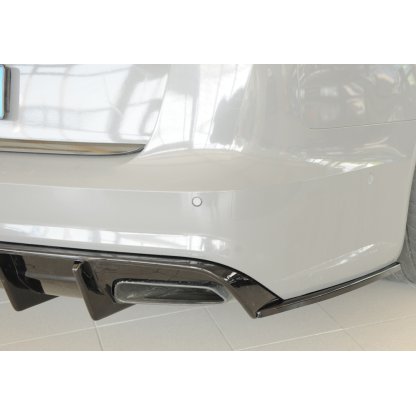 Rieger spoiler pod zadní nárazník na pravé straně pro Audi A6 S6 4G, C7 sedan r.v. 09/14-, plast ABS lakovaný do černé lesklé barvy