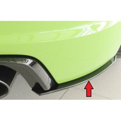 Rieger spoiler pod zadní nárazník na pravé straně pro Audi TT RS 8J, 8J1-FV, 8S kupé, roadster před faceliftem r.v. 05/16-08/18, plast ABS bez povrchové úpravy