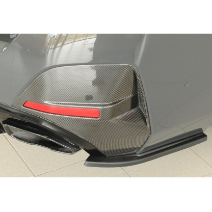 Rieger spoiler pod zadní nárazník na pravé straně pro BMW i4 G26 G4C gran coupe (5-dvéř.) r.v. 11/21-, plast ABS bez povrchové úpravy