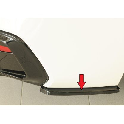 Rieger spoiler pod zadní nárazník na pravé straně pro BMW řada 1 F21 sedan / 2-dvéř. r.v. 05/2015-, plast ABS lakovaný do černé lesklé barvy