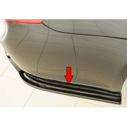 Rieger spoiler pod zadní nárazník na pravé straně pro BMW řada 3 E91 touring r.v. 09/08-, plast ABS lakovaný do černé lesklé barvy