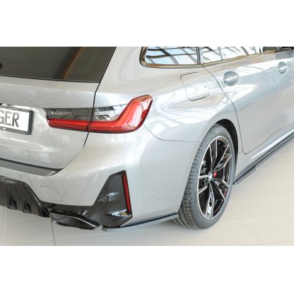 Rieger spoiler pod zadní nárazník na pravé straně pro BMW řada 3 G21 touring r.v. 07/22-, plast ABS bez povrchové úpravy