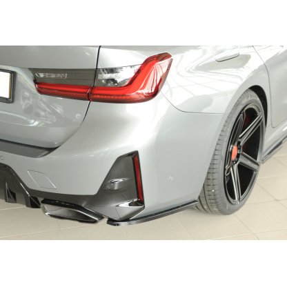 Rieger spoiler pod zadní nárazník na pravé straně pro BMW řada 3 G21 touring r.v. 07/22-, plast ABS lakovaný do černé lesklé barvy
