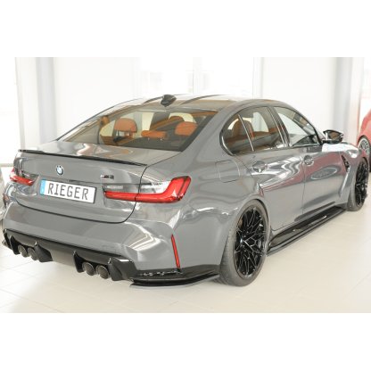 Rieger spoiler pod zadní nárazník na pravé straně pro BMW Řada 3 G80 M3 CS G34MKS sedan r.v. 01/23-, plast ABS bez povrchové úpravy