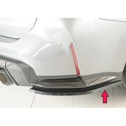 Rieger spoiler pod zadní nárazník na pravé straně pro BMW řada 3 G81 M3 touring r.v. 07/22-, plast ABS lakovaný do černé lesklé barvy