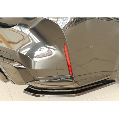 Rieger spoiler pod zadní nárazník na pravé straně pro BMW Řada 4 G82 M4 CSL G34MKS kupé r.v. 07/22-, plast ABS lakovaný do černé lesklé barvy