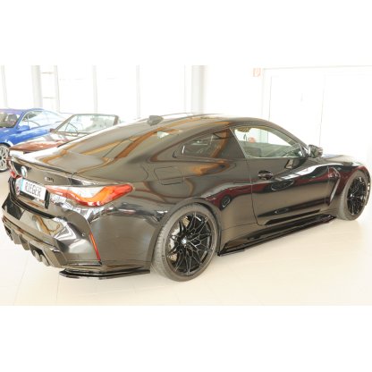 Rieger spoiler pod zadní nárazník na pravé straně pro BMW Řada 4 G82 M4 CSL G34MKS kupé r.v. 07/22-, plast ABS lakovaný do černé lesklé barvy