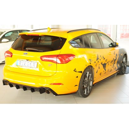 Rieger spoiler pod zadní nárazník na pravé straně pro Ford Focus 4 DEH 5-dvéř. (combi) r.v. 09/18-, plast ABS bez povrchové úpravy