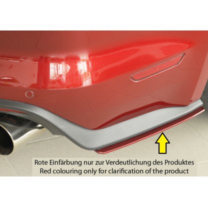 Rieger spoiler pod zadní nárazník na pravé straně pro Ford Mustang 6 LAE kabriolet, kupé před faceliftem r.v. 11/14-07/17, plast ABS bez povrchové úpravy