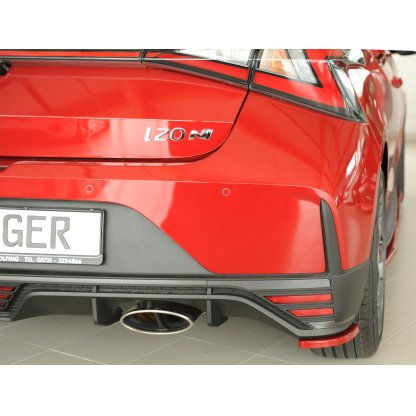 Rieger spoiler pod zadní nárazník na pravé straně pro Hyundai i20 N-Performance BC3 5-dvéř. (hatchback) r.v. 04/21-, plast ABS bez povrchové úpravy