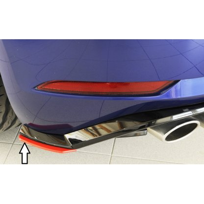 Rieger spoiler pod zadní nárazník na pravé straně pro Volkswagen Golf 7 GTI, R, R-Line 3-dvéř., 5-dvéř. vč. faceliftu r.v. 02/17-, 04/13-12/16, plast ABS bez povrchové úpravy