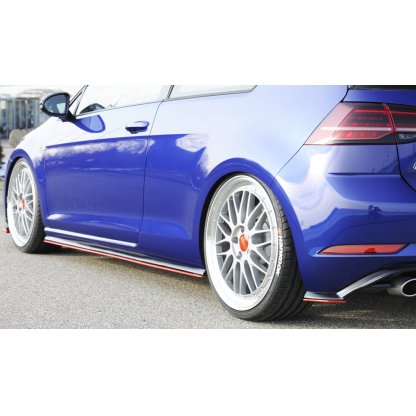 Rieger spoiler pod zadní nárazník na pravé straně pro Volkswagen Golf 7 GTI, R, R-Line 3-dvéř., 5-dvéř. vč. faceliftu r.v. 02/17-, 04/13-12/16, plast ABS bez povrchové úpravy