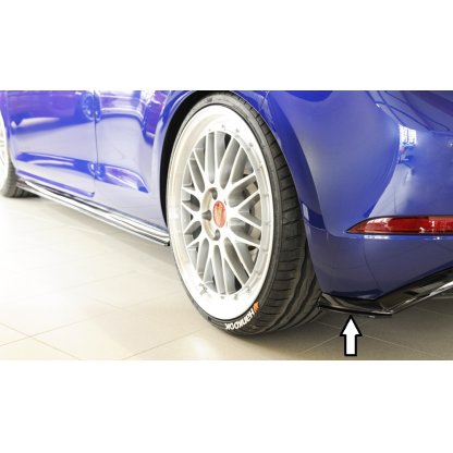 Rieger spoiler pod zadní nárazník na pravé straně pro Volkswagen Golf 7 GTI, R, R-Line 3-dvéř., 5-dvéř. vč. faceliftu r.v. 02/17-, 04/13-12/16, plast ABS bez povrchové úpravy