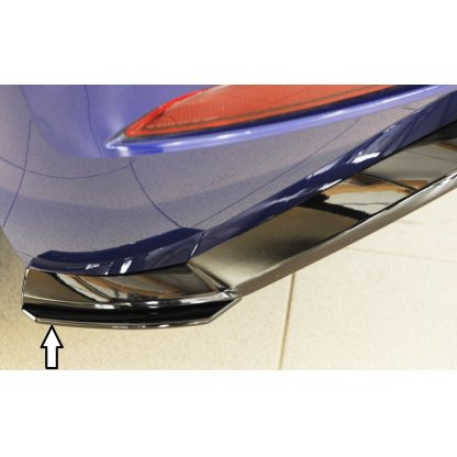 Rieger spoiler pod zadní nárazník na pravé straně pro Volkswagen Golf 7 GTI, R, R-Line 3-dvéř., 5-dvéř. vč. faceliftu r.v. 02/17-, 04/13-12/16, plast ABS bez povrchové úpravy