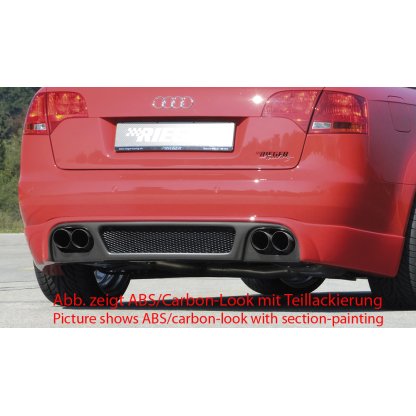 Rieger spoiler pod zadní nárazník pro Audi A4 8E avant, sedan po faceliftu r.v. 11/04-, plast ABS bez povrchové úpravy
