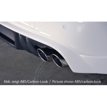 Rieger spoiler pod zadní nárazník pro Audi A4 S4 B8, B81 avant, sedan před faceliftem r.v. 11/08-12/11, plast ABS bez povrchové úpravy, S-Line, pro dvojité koncovky na obou stranách 4x115x85 mm