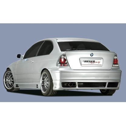Rieger spoiler pod zadní nárazník pro BMW řada 3 E46 compact po faceliftu r.v. 02/02-, plast ABS bez povrchové úpravy