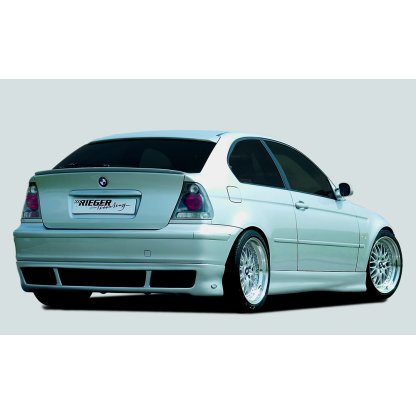 Rieger spoiler pod zadní nárazník pro BMW řada 3 E46 compact po faceliftu r.v. 02/02-, plast ABS bez povrchové úpravy