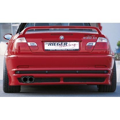 Rieger spoiler pod zadní nárazník pro BMW řada 3 E46 kupé před faceliftem r.v. 02/98-12/01, plast ABS bez povrchové úpravy