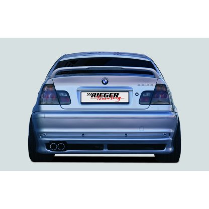 Rieger spoiler pod zadní nárazník pro BMW řada 3 E46 sedan před faceliftem r.v. 02/98-12/01, plast ABS bez povrchové úpravy, včetně tahokovové mřížky