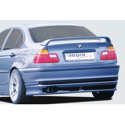 Rieger spoiler pod zadní nárazník pro BMW řada 3 E46 sedan před faceliftem r.v. 02/98-12/01, plast ABS bez povrchové úpravy, včetně tahokovové mřížky