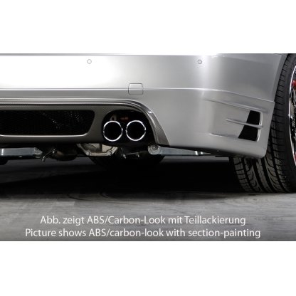 Rieger spoiler pod zadní nárazník pro BMW řada 3 E90, E91 sedan, touring vč. faceliftu r.v. 03/05-08/08, 08/05-08/08, 09/08-, plast ABS s povrchovou úpravou Carbon-Look, pro 335i