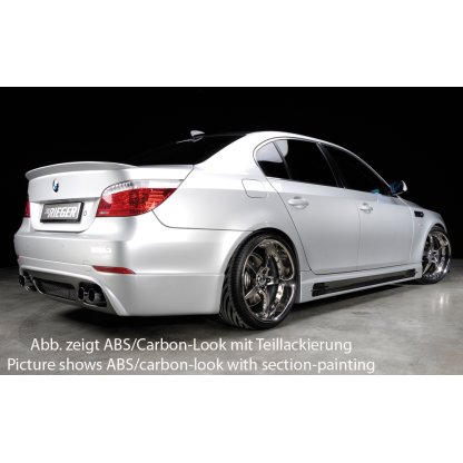 Rieger spoiler pod zadní nárazník pro BMW řada 5 E60 sedan po faceliftu r.v. 08-, plast ABS s povrchovou úpravou Carbon-Look
