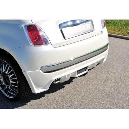 Rieger spoiler pod zadní nárazník pro Fiat 500 312 2-dvéř. r.v. 10/07-, plast ABS bez povrchové úpravy, pro koncovku vlevo
