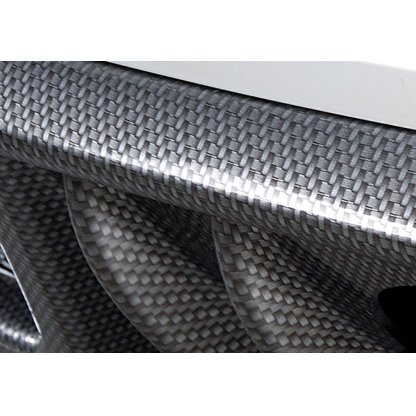 Rieger spoiler pod zadní nárazník pro Fiat 500 312 2-dvéř. r.v. 10/07-, plast ABS s povrchovou úpravou Carbon-Look, pro dvojitou koncovku uprostřed