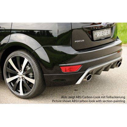 Rieger spoiler pod zadní nárazník pro Ford Focus 2 3-dvéř., 5-dvéř. po faceliftu r.v. 02/08-01/11, plast ABS bez povrchové úpravy