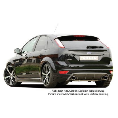 Rieger spoiler pod zadní nárazník pro Ford Focus 2 3-dvéř., 5-dvéř. po faceliftu r.v. 02/08-01/11, plast ABS bez povrchové úpravy
