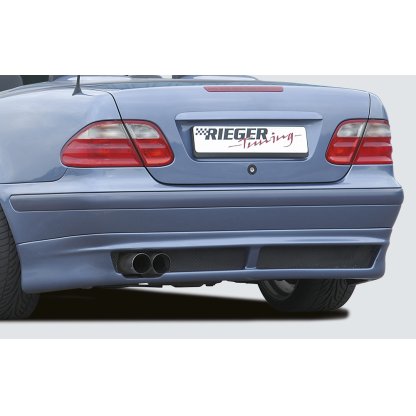 Rieger spoiler pod zadní nárazník pro Mercedes CLK W208 kabriolet, kupé, plast ABS bez povrchové úpravy