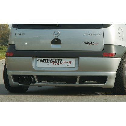 Rieger spoiler pod zadní nárazník pro Opel Corsa C 3-dvéř., 5-dvéř. před faceliftem r.v. 09/00-05/03, plast ABS bez povrchové úpravy