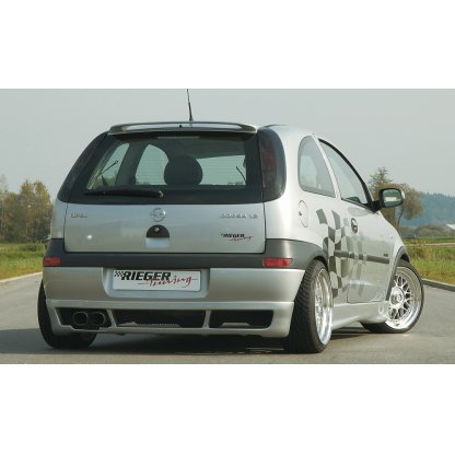 Rieger spoiler pod zadní nárazník pro Opel Corsa C 3-dvéř., 5-dvéř. před faceliftem r.v. 09/00-05/03, plast ABS bez povrchové úpravy
