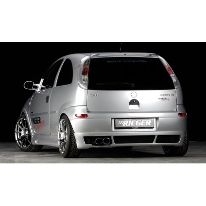 Rieger spoiler pod zadní nárazník pro Opel Corsa C 3-dvéř., 5-dvéř. před faceliftem r.v. 09/00-05/03, plast ABS bez povrchové úpravy