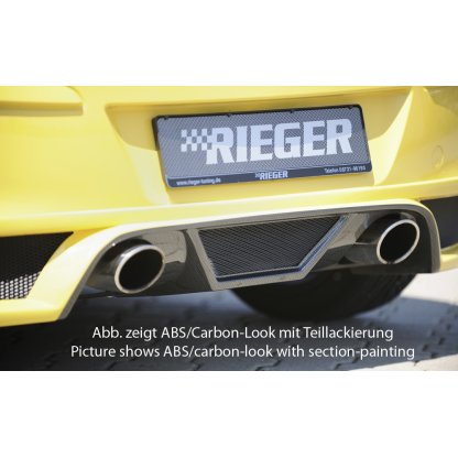 Rieger spoiler pod zadní nárazník pro Opel Corsa D 3-dvéř., 5-dvéř. vč. faceliftu r.v. 01/11-, 07/06-12/10, plast ABS bez povrchové úpravy, pro koncovky na obou stranách