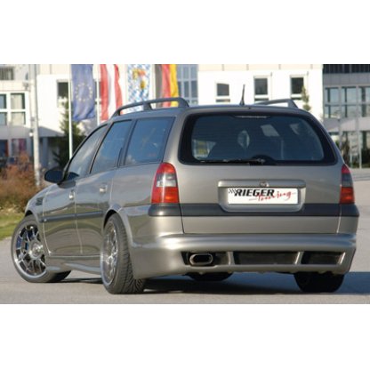 Rieger spoiler pod zadní nárazník pro Opel Vectra B caravan před faceliftem r.v. -07/98, plast ABS bez povrchové úpravy