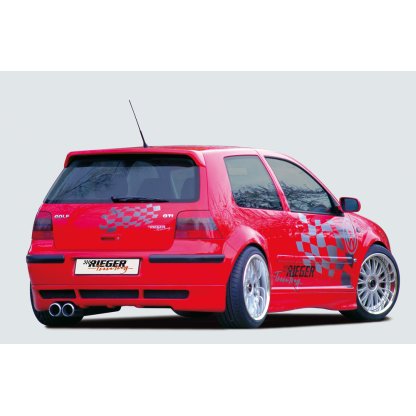 Rieger spoiler pod zadní nárazník pro Volkswagen Golf 4 1J r.v. 10/97-03, plast ABS bez povrchové úpravy, mimo VR6